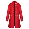 Men's Jacket Vintage Uniform Victorian Frock Coat Gothic Steampunk Long Tailcoat 5
