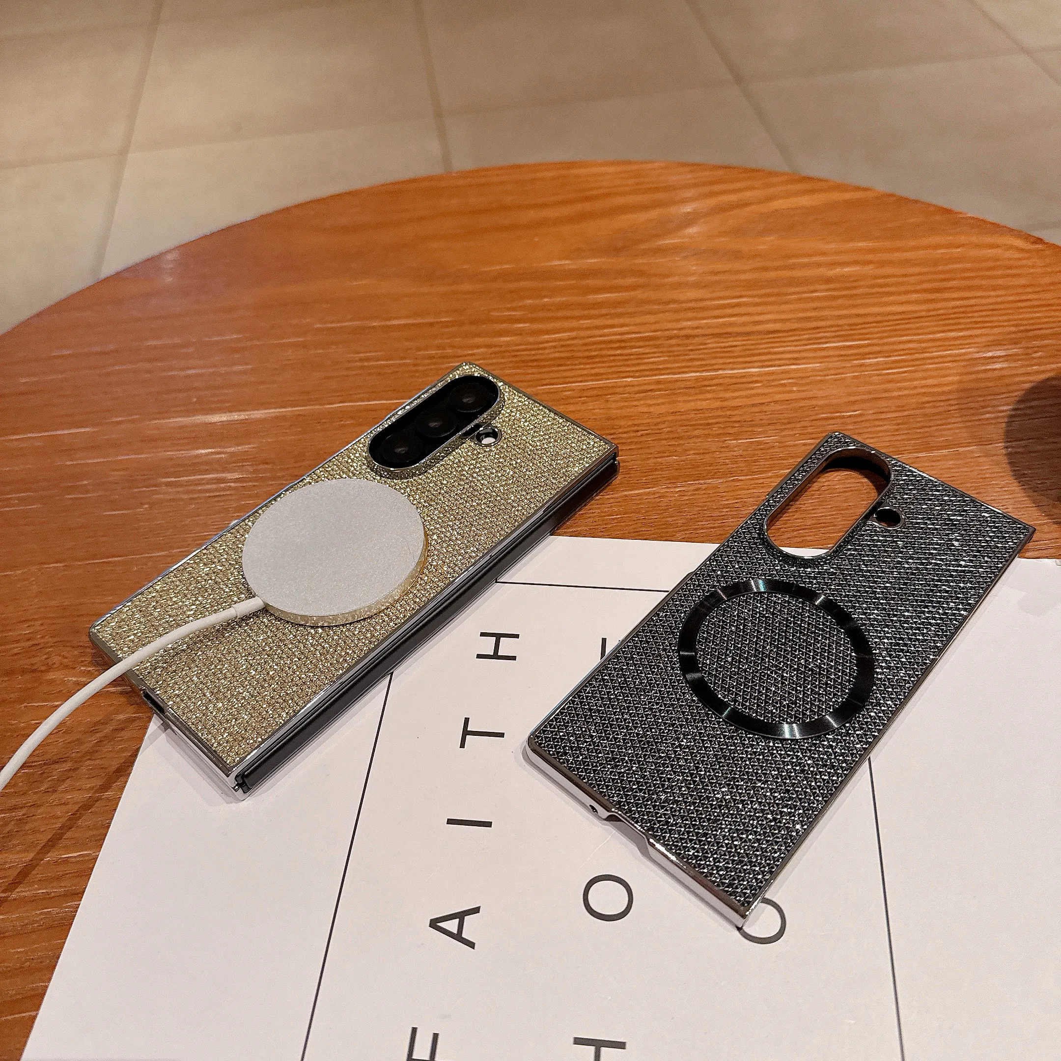 Luxury Electroplating Sparkling Magnetic Phone Case - Good Texture Shockproof Bling Cover