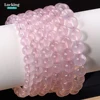 AAA Natural Mozambique Glassy Pink Quartz Beads 7-9mm Rose Crystal for Jewelry Making & Healing | Love Energy Gemstone Beads 1