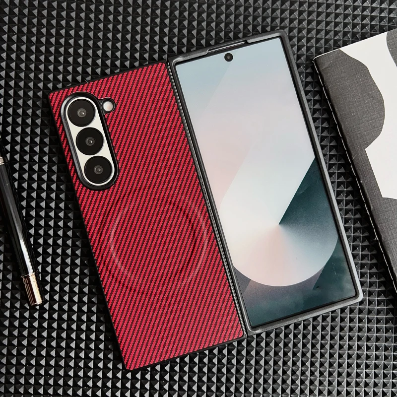 Magsafe Magnetic Phone Case with Hard PC & Carbon Fiber Texture Cover
