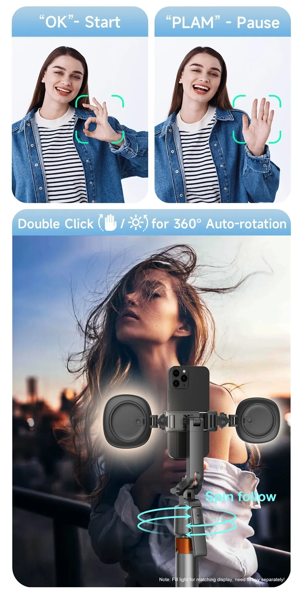 360° Tracking Selfie Tripod 5