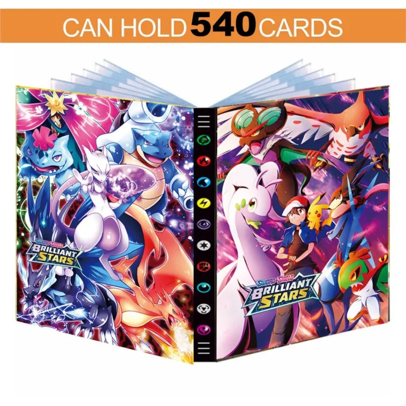 Cartoon 9 Pocket 432 Card Pokemon Album Book Anime Cartoon 9 Pocket