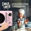 Retro Compact Countertop Microwave Oven 0.7 Cu. Ft. 700-Watts with LED Digital Display Child Lock Easy Clean I 4