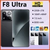 New F8 Ultra 7.0 inch Cell Phone 4G 5G Smartphone Android 22G+2TB Dual SIM Card 8000mAh Mobile Phones Unlocked Global Version