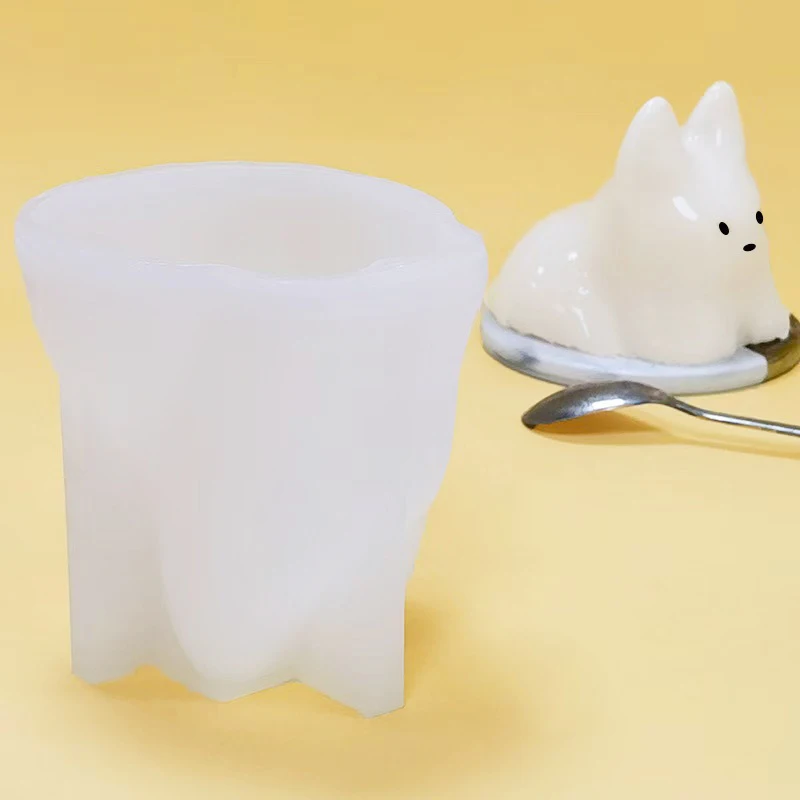 Adorable Cartoon Cat-Shaped Silicone Mold for Milk Pudding Jelly Mousse  and Ice Powder Desserts Baking Decoration Accessory