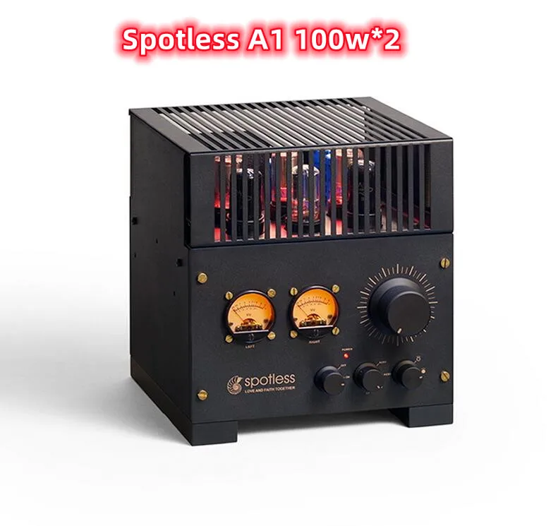 

[Spotless] A1 2*100W front gallbladder back stone HiFi retro Bluetooth fever amplifier, Frequency response: 20HZ-20 KHZ
