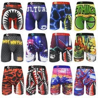 ETHIKA Men's Underwear Boxer Briefs Summer Surf Sexy 3D Printed Beach Swimwear Men Swim Panties Volleyball Sports Gym Shorts Man 1