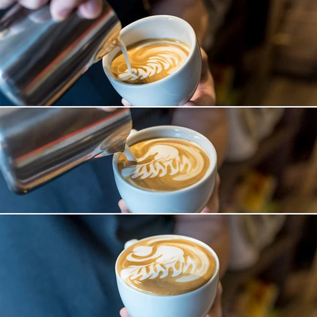 100ML-2000ML Stainless Steel Milk Frothing Pitcher Espresso Coffee Barista Craft Latte Cappuccino Cream Frothing Jug Pitcher 5
