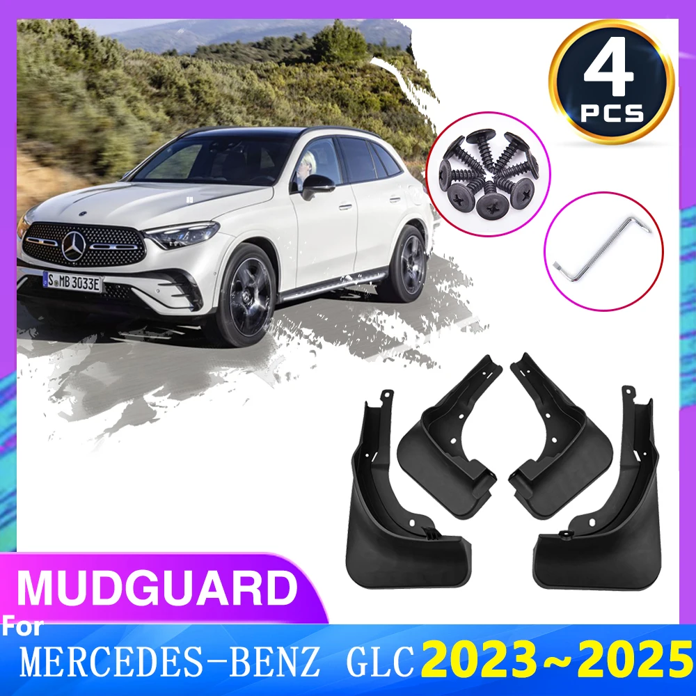 For Mercedes Benz GLC X254 C254 2023 2024 2025 Mud Flaps Splash