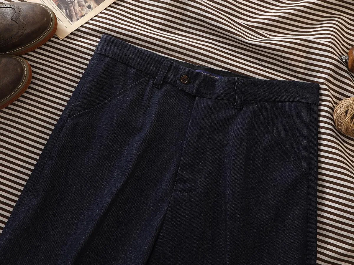 

Джинсовые брюки McQueen мужские классические, Классическая копия косыми карманами, приталенные прямые, из денима, в повседневном стиле, подходят для рукоделия