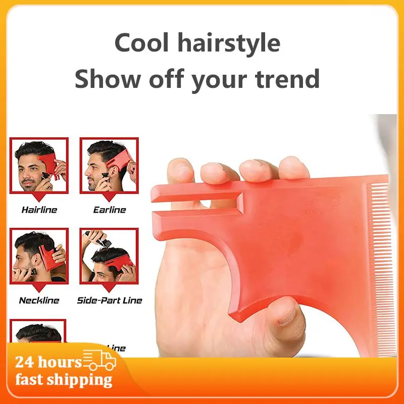 

Multi-Curve Hairline Template Stencil Haircut Tool Guide Hairdressing Style Ruler Compatible With Hair Clipper For Styling