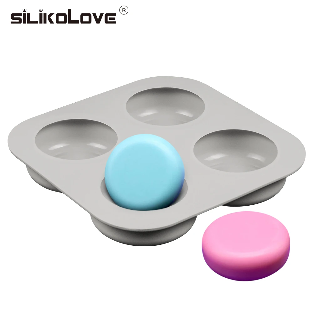 Silikelove Stampi In Silicone Per Stampi Per Sapone Ovali A 4 Cavità Per La Produzione Di Sapone 3D Forme Di Sapone Fatte A Mano Stampi In Silicone Pe