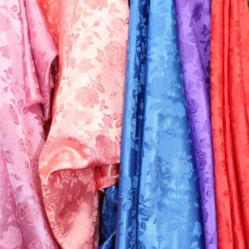 Rose Jacquard Brocade Satin 1
