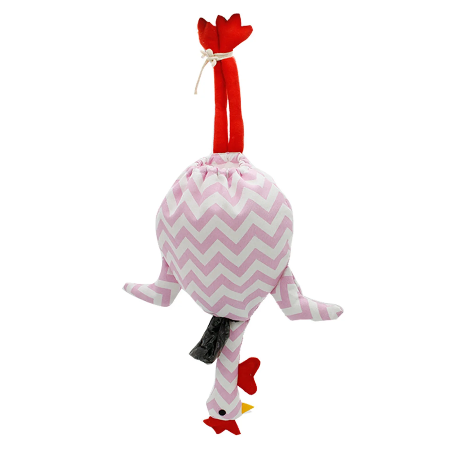 Cute Chicken Shape Plastic Grocery Bag Holder Dispenser, Hanging Recycling Plastic Bag Sorting Bag 5