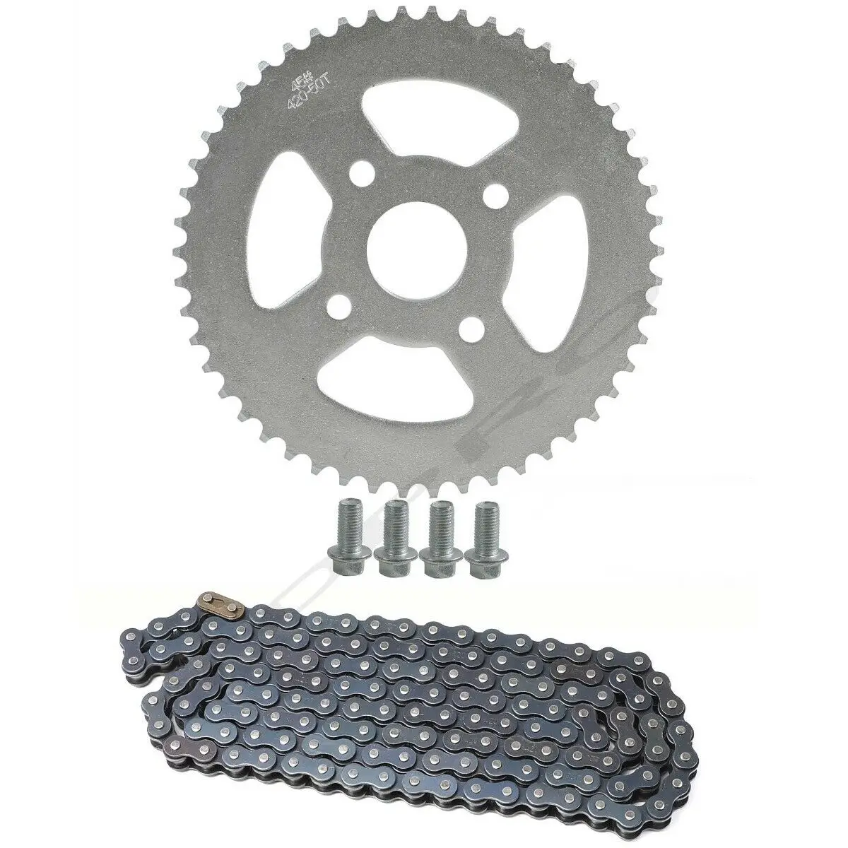 

TDPRO Rear Sprocket 50T 40mm + 420 Chain For Coleman Trail CT200U Mini Bike BT200X
