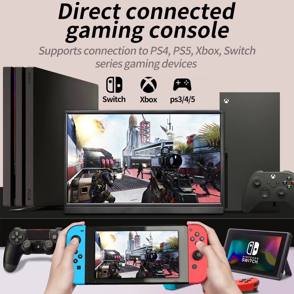 MUCAl-15.6 ġ ޴  FHD   15.6 ÷ 1920*1080 ȭ Ʈ ȭ ġ, ps4 ps5 XboX ƺ