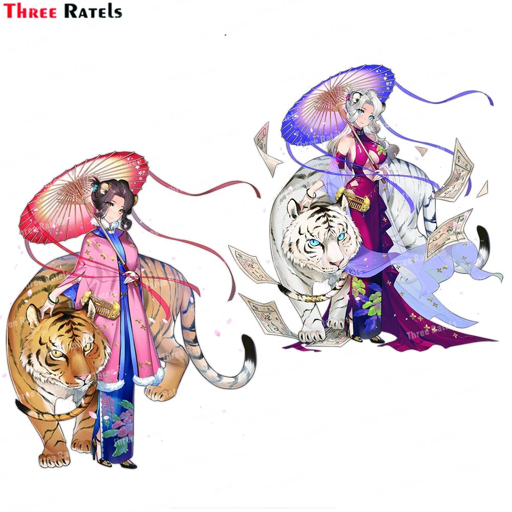 

Three Ratels J728 Tiger Ark Stickers And Decals For Laptop Luggage Skateboard Decoration Vinyl Waterproof Material