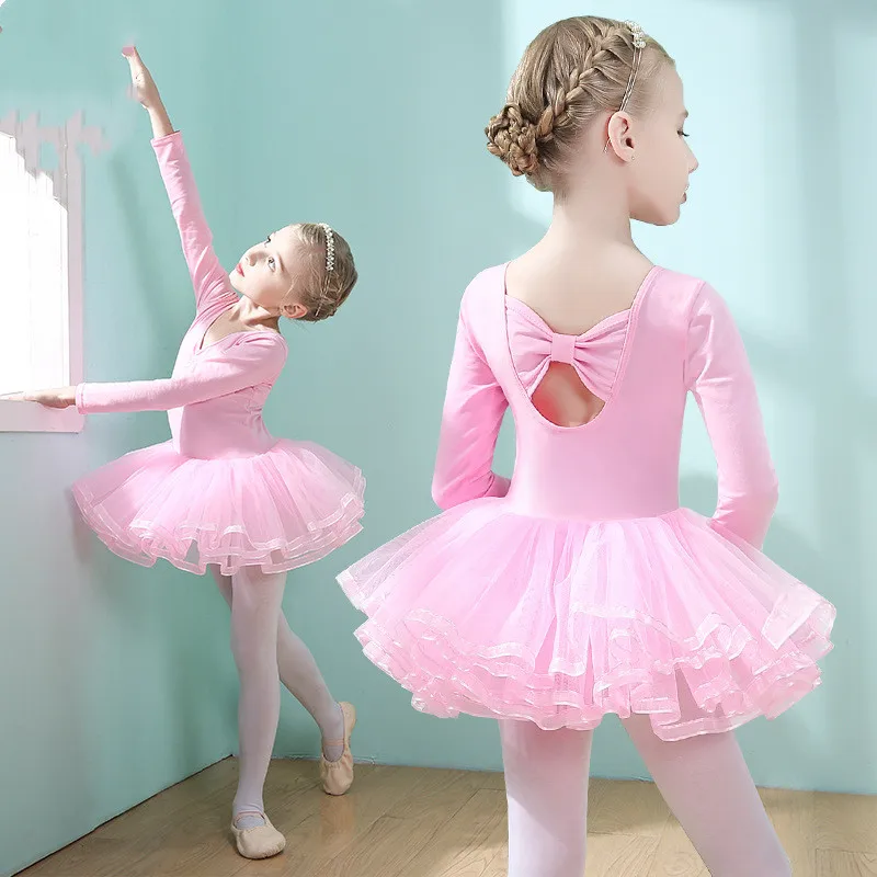 Ballet Dress Ballet Leotard Girls Dance Costumes Tutu Skirt Girls Ballet Dress Children's Training Dress Figure Skating Costume Leotard for Christmas birthday Party Dance Clothes