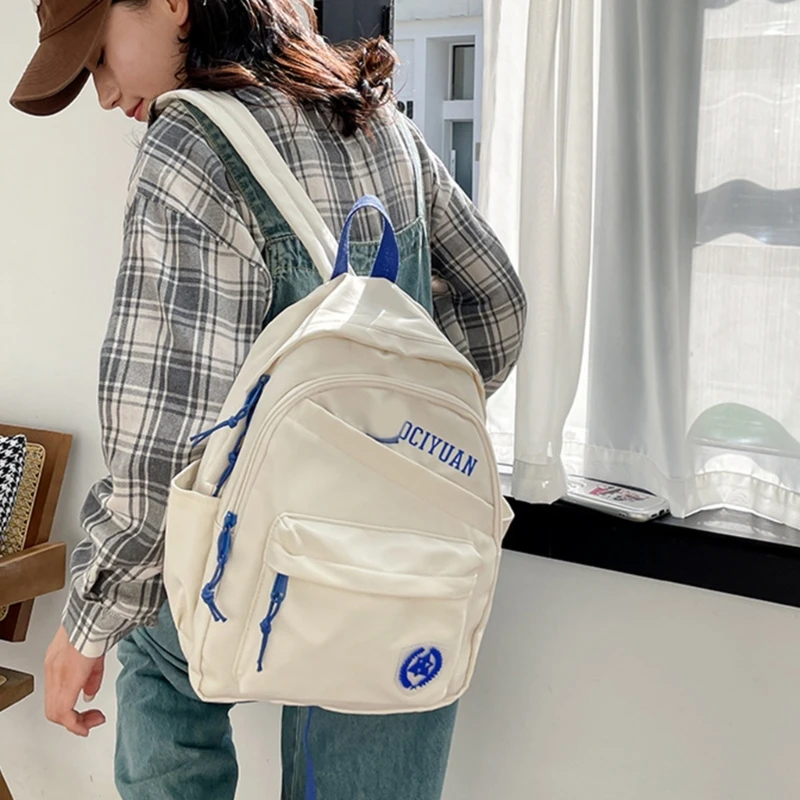 Portable and Functional Daypack School Backpack Nylon Book Bags  for Outdoor Activities and Daily Commutes