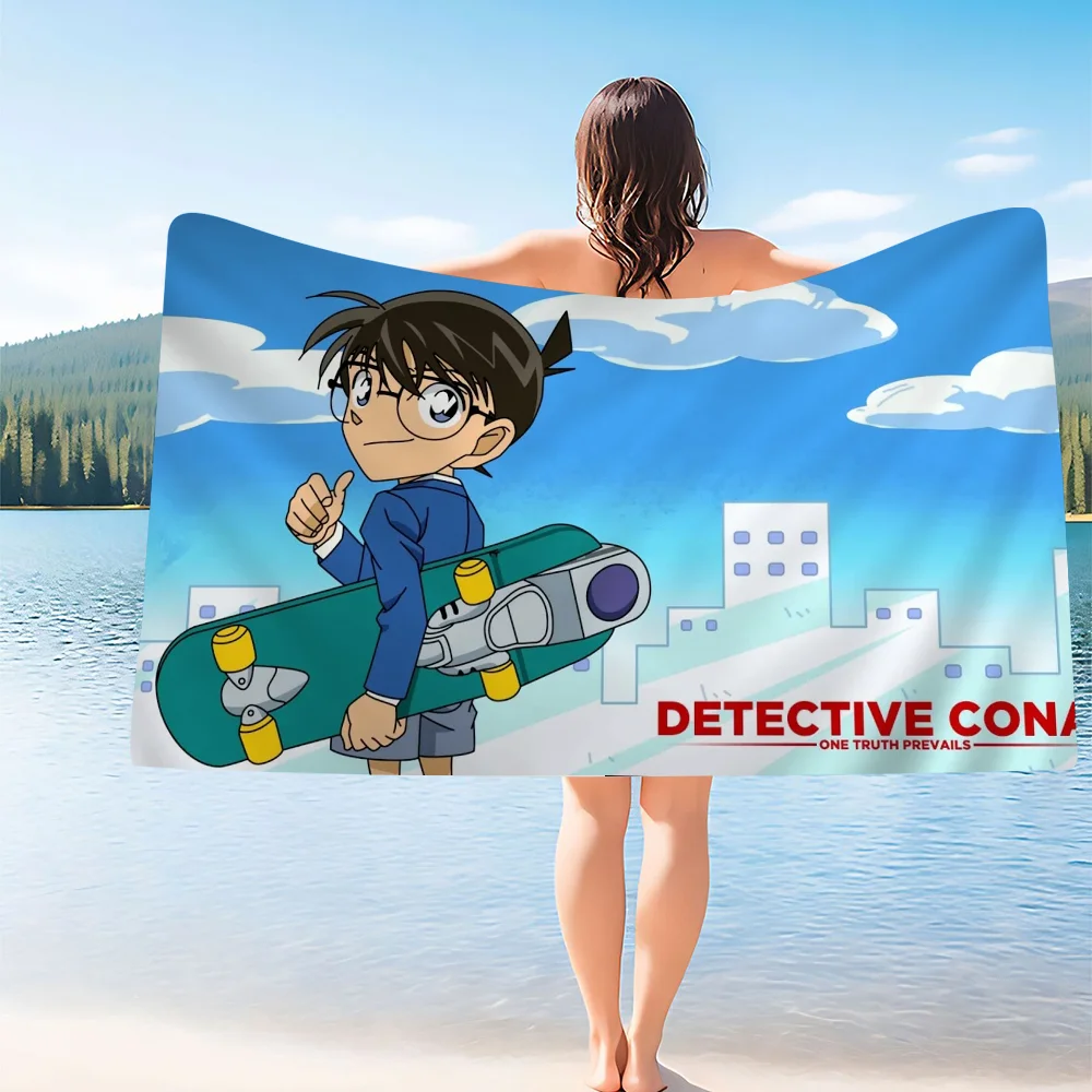 Detective Conan Cartoon Microfiber Beach Towel Absorbent Quick dry Soft Yoga Swimming Resort Mountain Climbing Towel 6