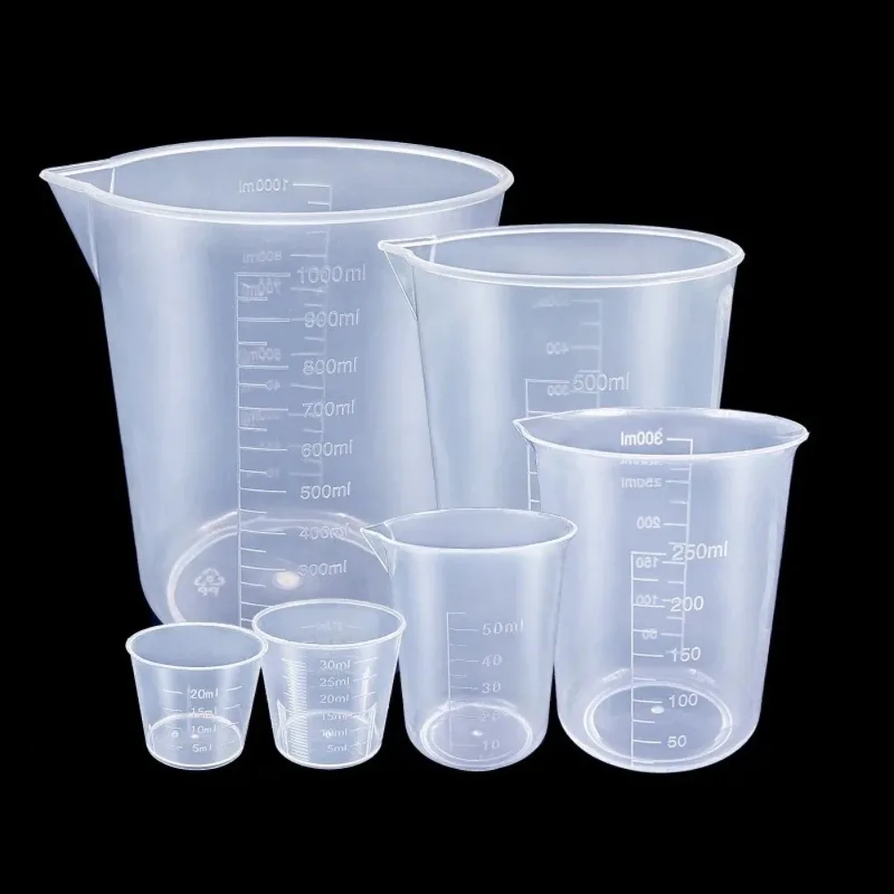 Clear Plastic Measuring Cup 6Pcs/set For Baking