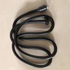 1.5/2M Stainless Steel Shower Hose Black/Silver Long Bathroom Shower Water Hose Extension Plumbing Pipe Showerhead Tube 2