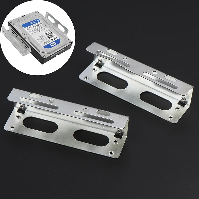 2 SZT. Adapter/Adapter do dysku twardego HDD/SSD z 3,5 cala na 5,25 cala, uchwyt na dysk do komputera stacjonarnego