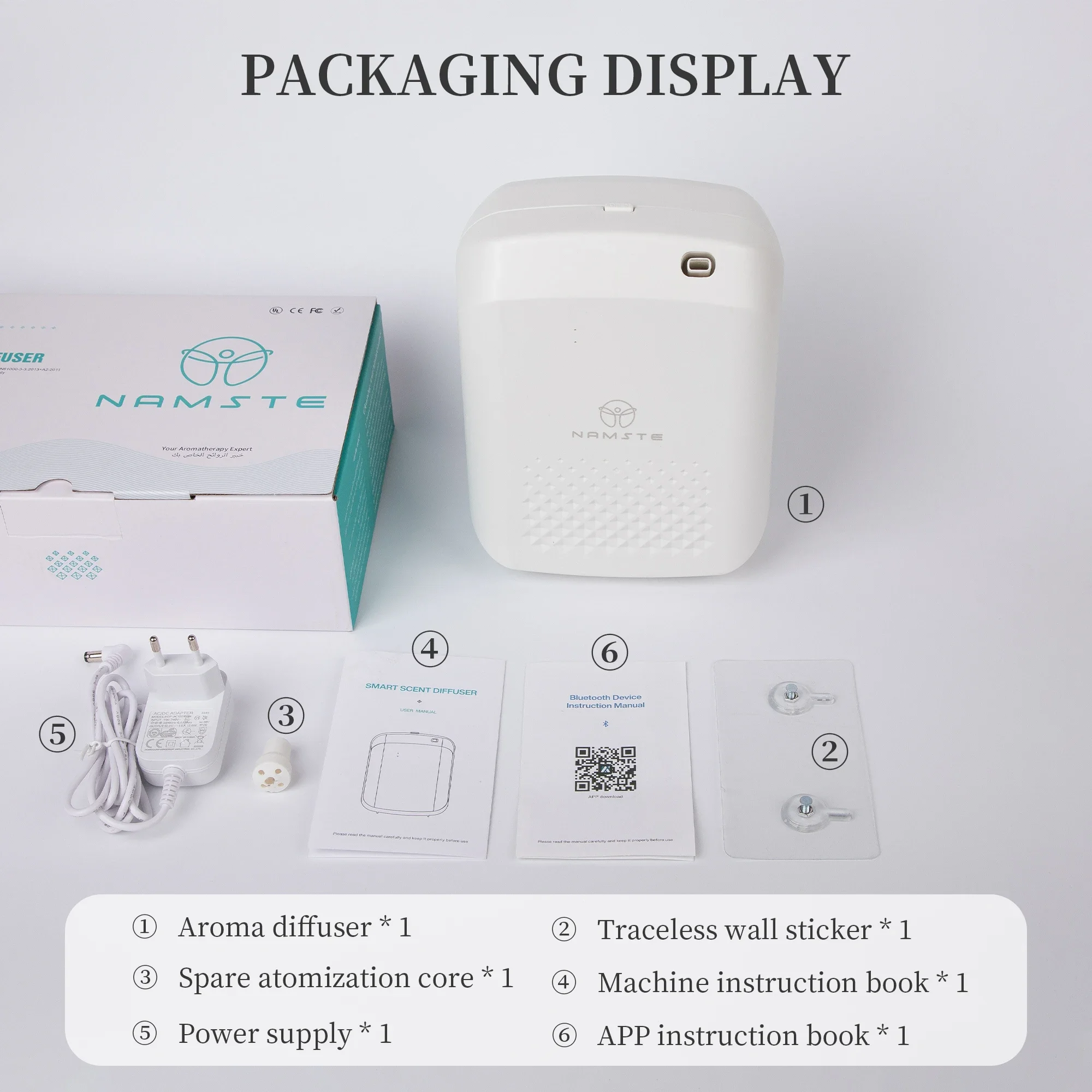 bluetooth queimador de incenso capacidade oleo essencial 400ml 1000m 01