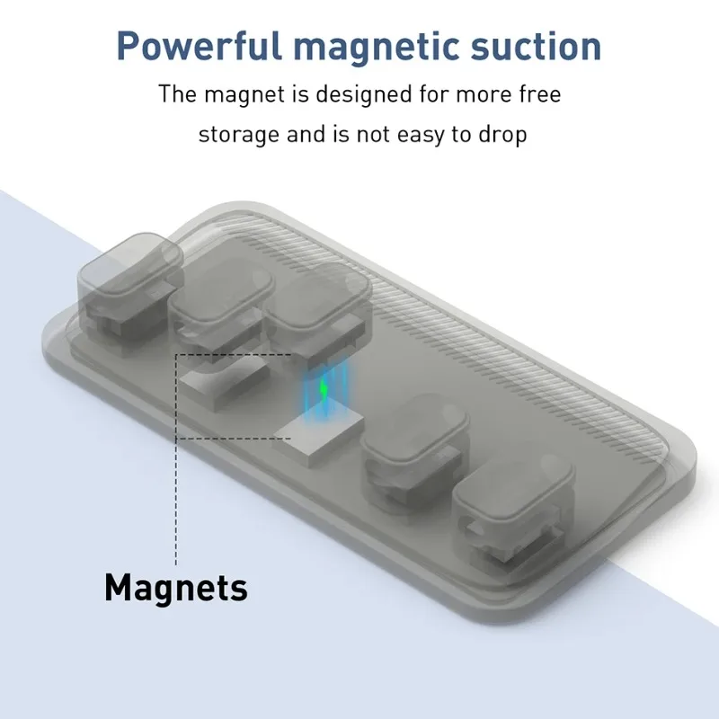 Magnetic Wire Organizer for USB C Micro Lightning