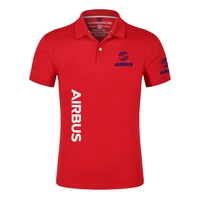 Polo à revers pour hommes, couleur unie, AIRBUS AVIATION, col montant nu, T-shirt européen ample à manches courtes, nouvelle collection 2024 5