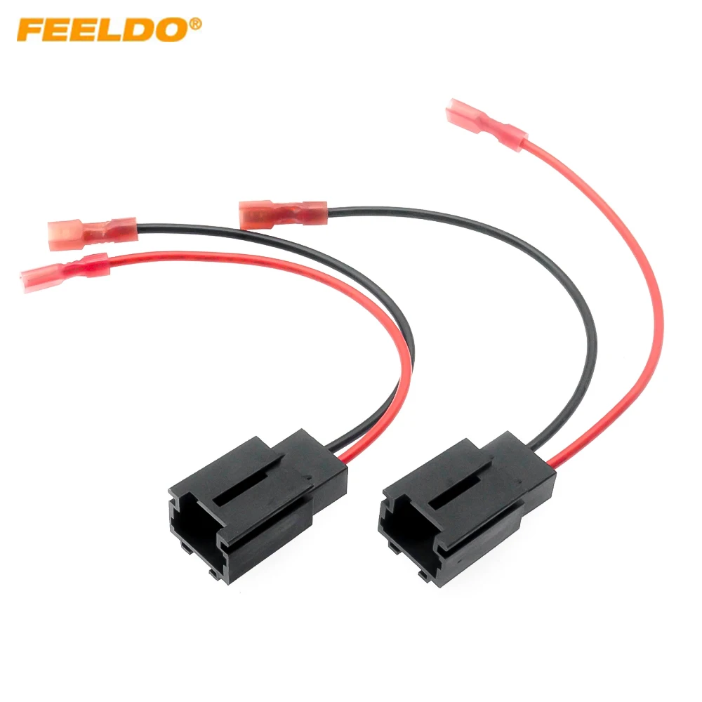 

FEELDO Car 2Pin Stereo Speaker Wire Harness Adaptors For Peugeot Auto Speaker Replacement Connection Wiring Plug Cables