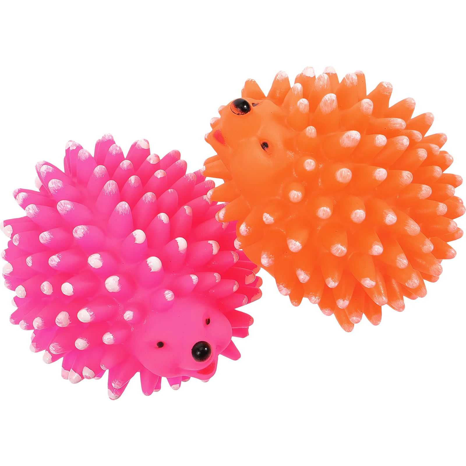 

2 Pcs Pet Hedgehog Toy Dog Squeaky Toys Household Cleaner Home Teeth Puppy Treat Interactive Animals Playthings Latex Molar