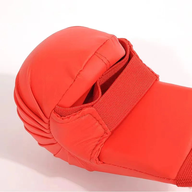 1pair Karate Glove PU Multi-Layer Composite Liner Sanda MMA Fighting Training Hand Protection Sports Gear