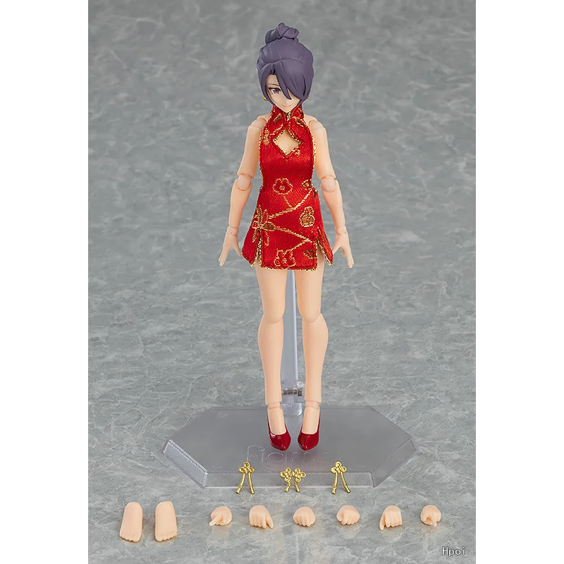 

100% Original Good Smile GSC figma 569 Short cheongsam outfit