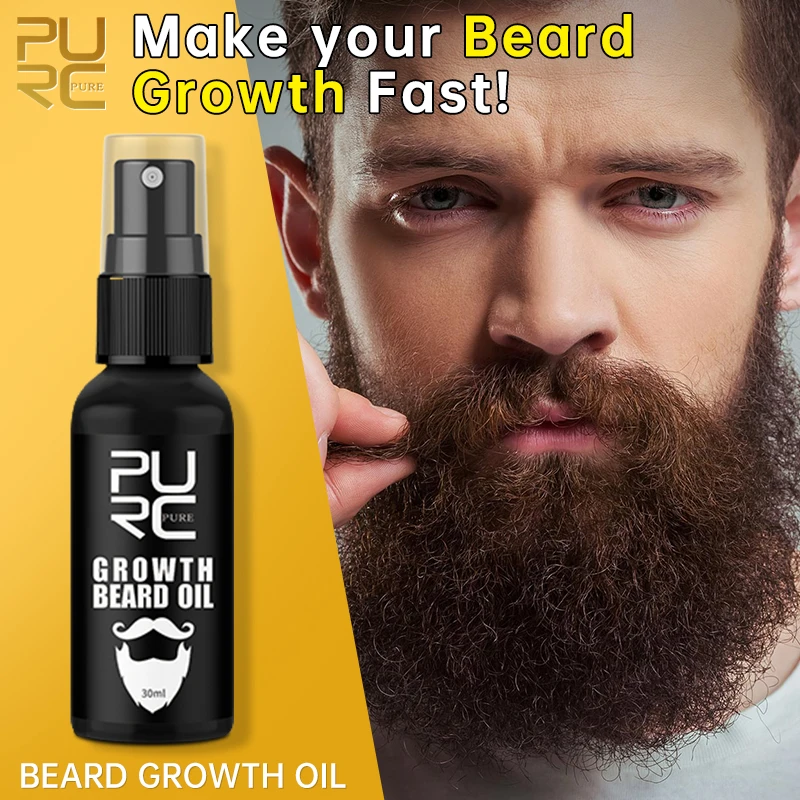 PURC Beard Growth Spray Essential Oil Beard Growth Oil For Men Thicker