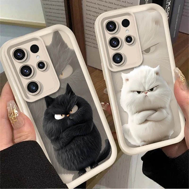 Adorable Black and White Cat Phone Cover