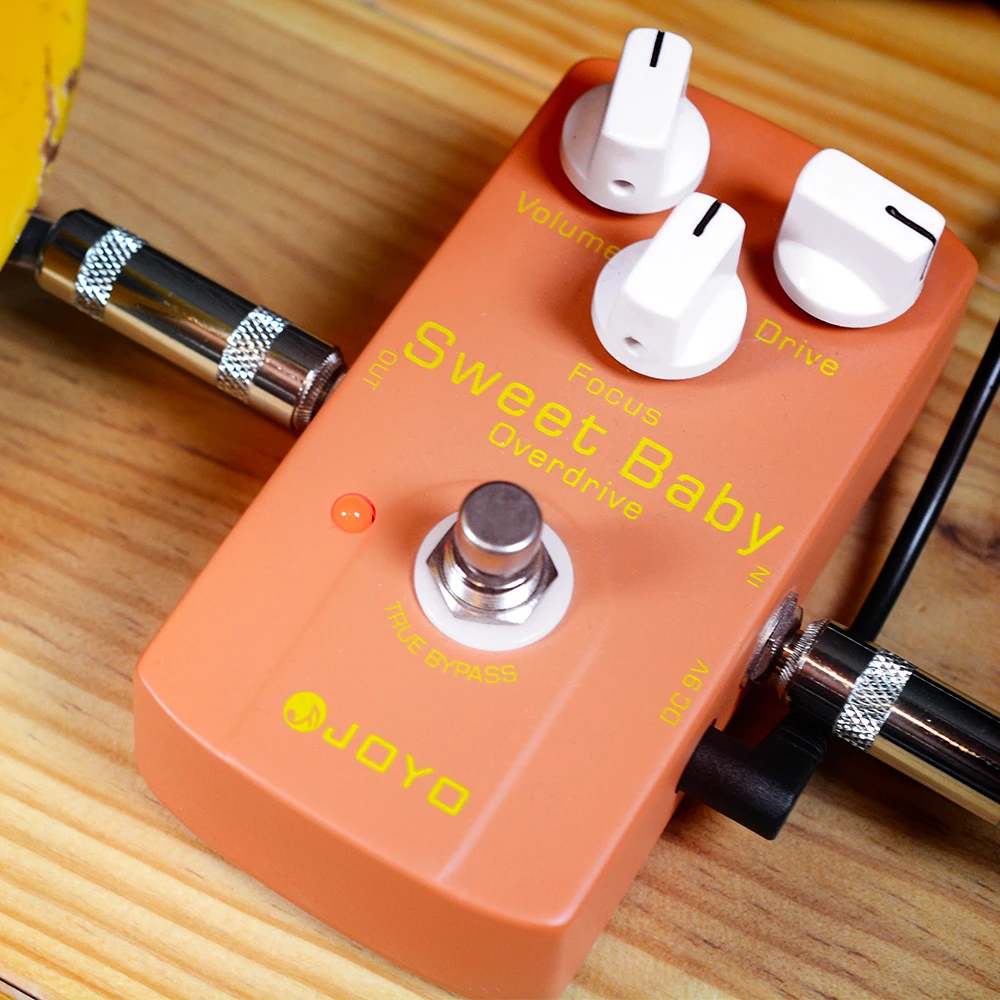 JF-36 SWEET BABY Overdrive Pedal Low Gain Overdrive Effects with FOCUS Knob for