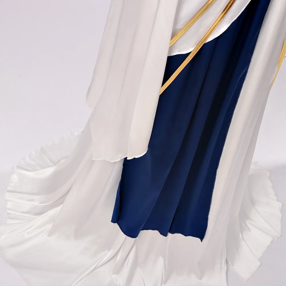 Futuristic Feather-Embellished Cosplay Costume for Events