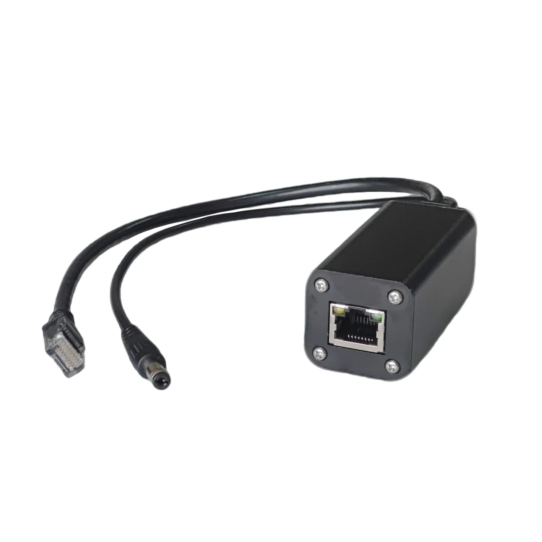 2.5Gbe 산업용 POE 스플리터 12V 25W 출력 30cm 케이블 금속 케이스 포함