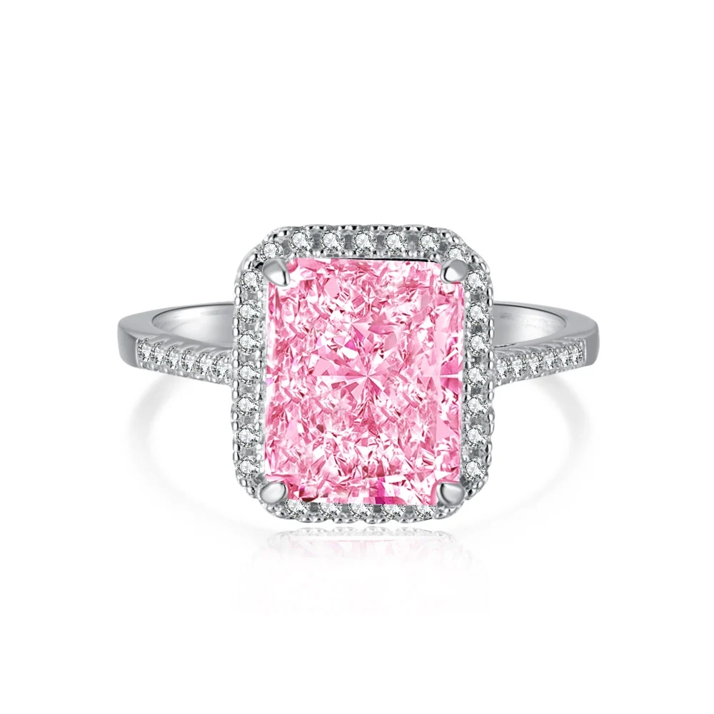 

WDM Custom Jewelry Zircon Moissanite Sterling Silver Gold Plated Rings Women's Jewelry