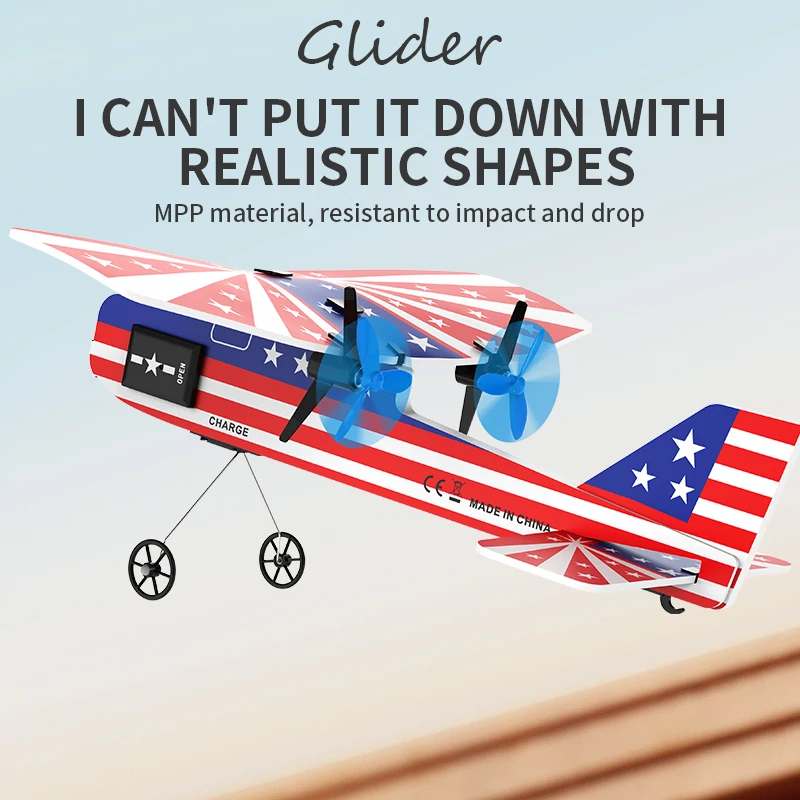 Détail du fuselage du drone de combat KF802 montrant les hélices et le train d'atterrissage.