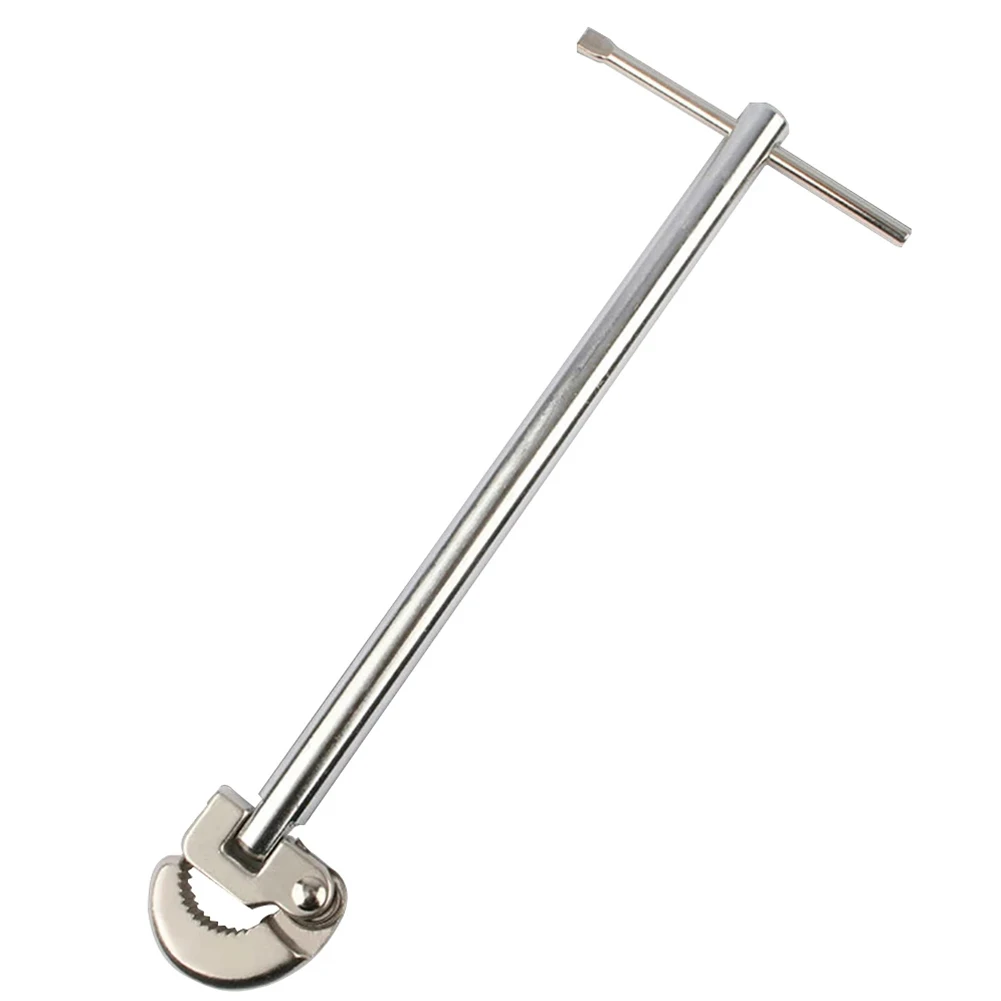 

Basin Wrench Carbon Steel Tap Nut Spanner 180 Degree Rotating Adjustable Sink Plumbing Repair Hand Tool Universal 263mm 8-28mm