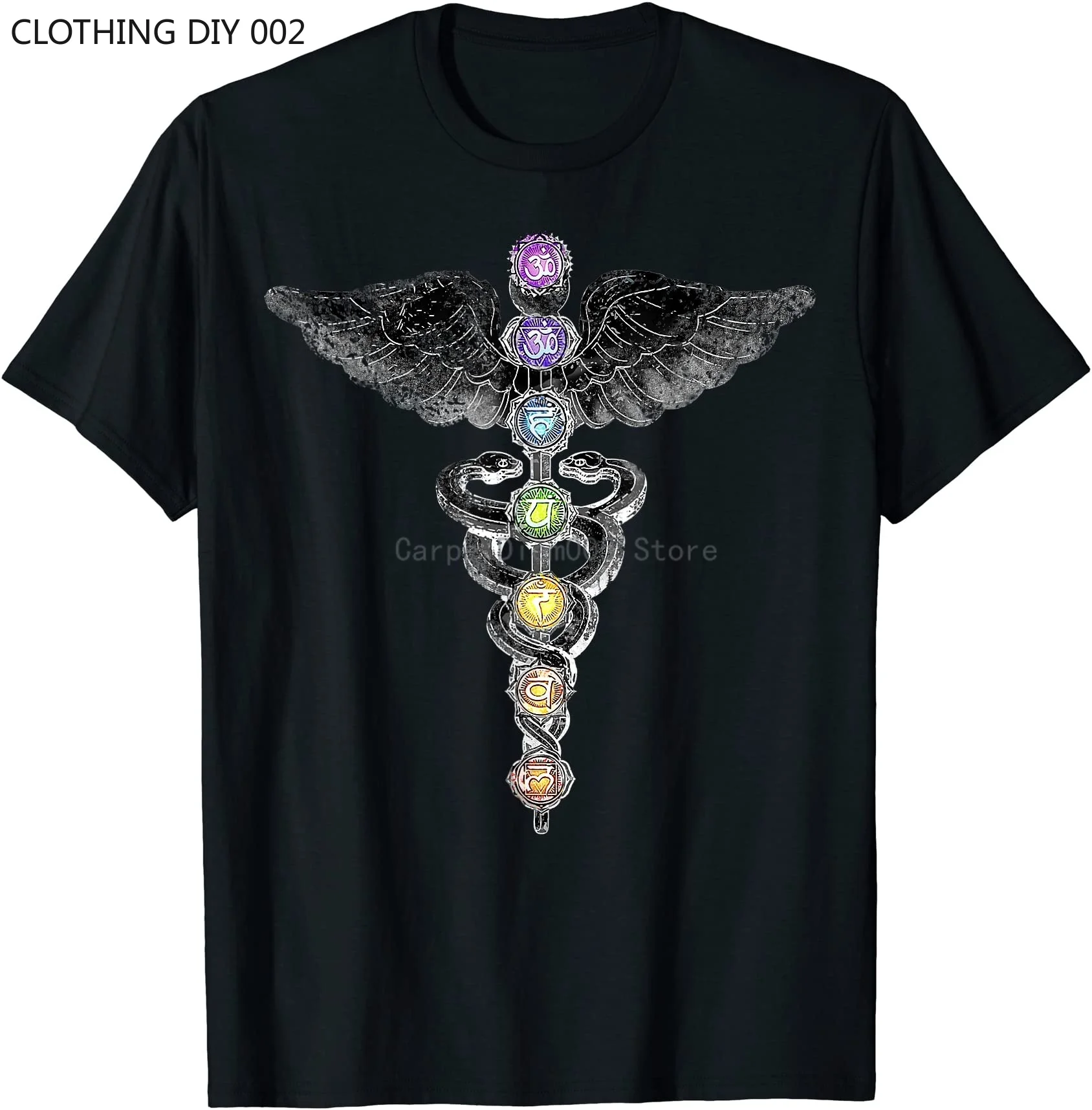 

Медитационная чакра Kundalini, восстанавливающая форму, Йога, SnakeUnisex, футболка S-6XL