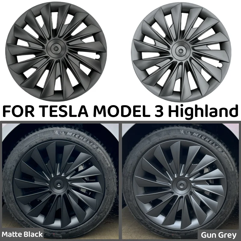 Tesla Model 3 : Kit d'enjoliveurs de roues Aero (8 combinaisons de  couleurs) - Plugear
