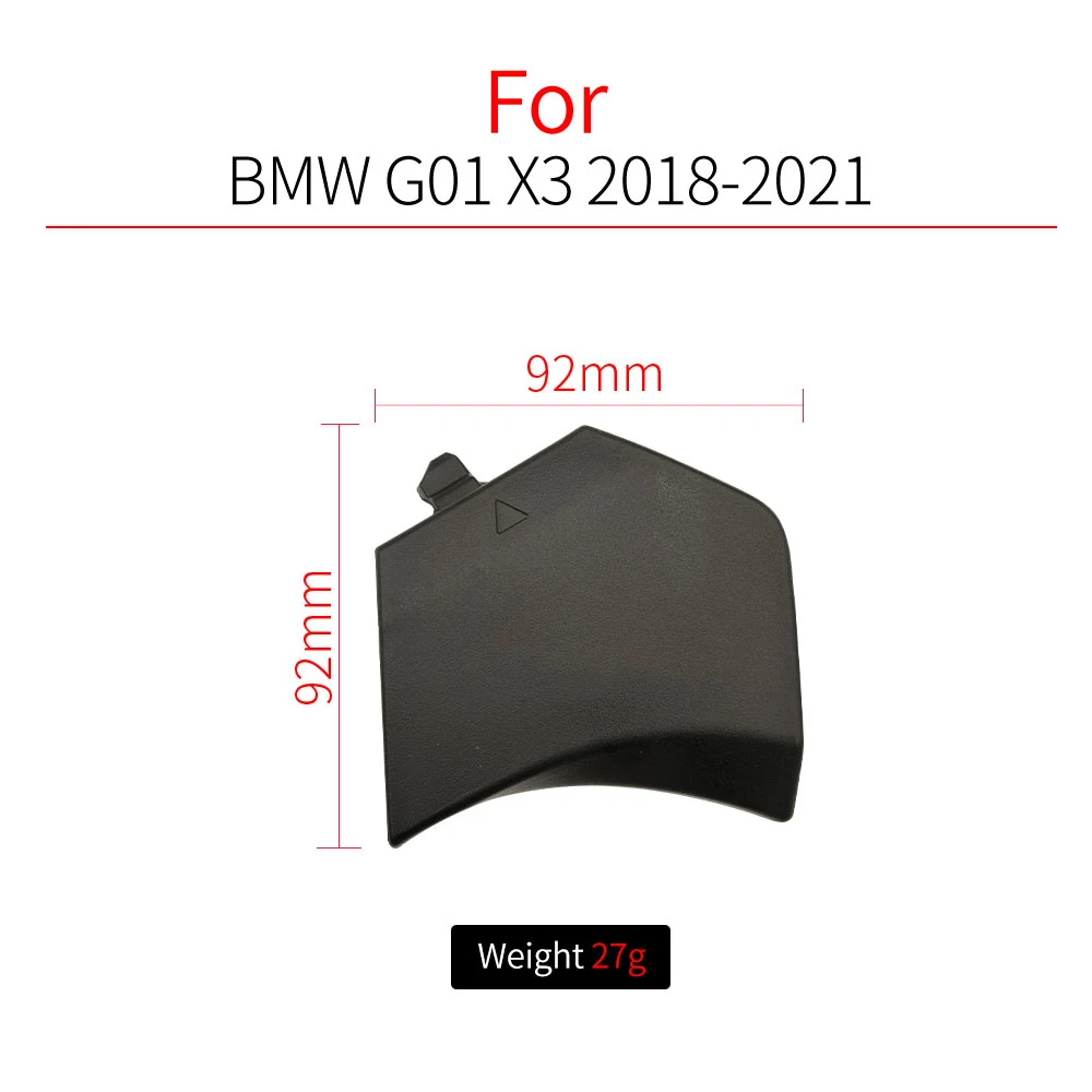 BMW G01 자동차 앞 범퍼 견인 후크 커버 캡 액세서리 블랙 BMW X3 시리즈 2018-2020 51119477665 51117399897