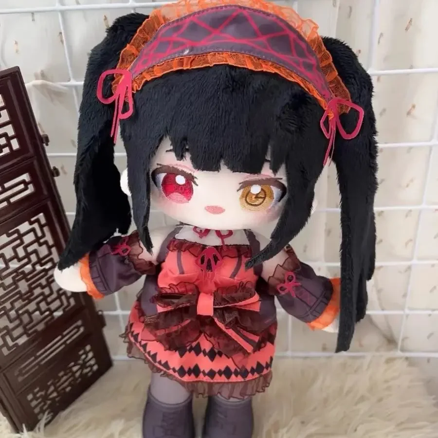 

Anime Date A Live Tokisaki Kurumi Long leg Adorable Soft Plush Dollbody Dress Up Wiht Clothes Game Plushie Cosplay Gift 30cm