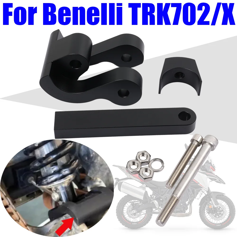 

For Benelli TRK702X TRK702 TRK 702X TRK 702 X 2023 2024 Accessories Rear Shock Suspension Lowering Links Kit Seat Drop Linkage