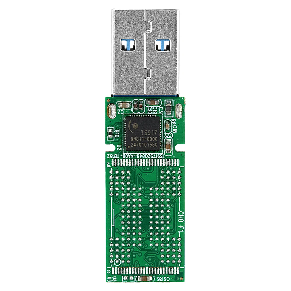 1PC IS917 PCBA for NAND Flash USB3.0 U Disk Weldable TSOP48 BGA132 BGA136 BGA152 Chips USB 3.0 U Disk PCB Main Controller DIY