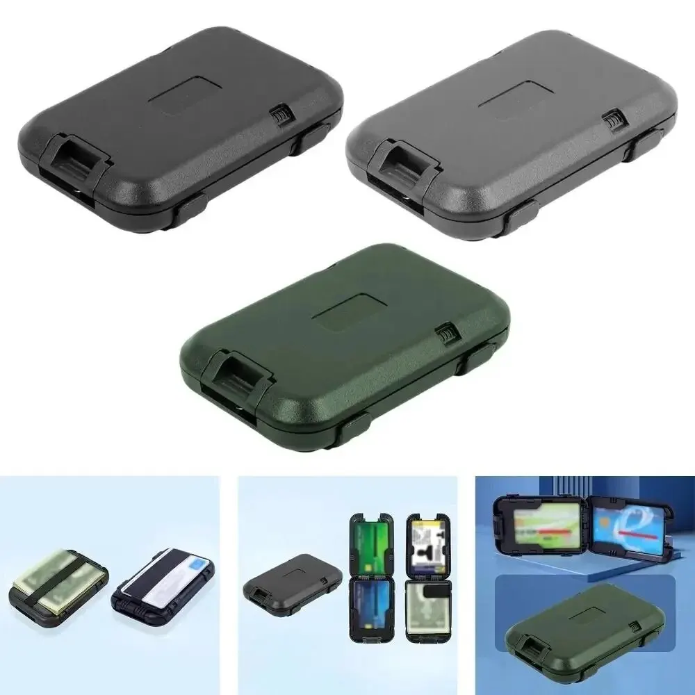Sleek RFID-Blocking Minimalist Metal Wallet - Ultra Thin Aluminum Cash and Card Holder
