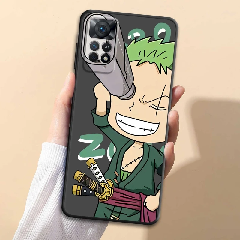 

For Xiaomi Redmi Note 9S 8 9 10 11 12 4G 5G Pro 10S 10Pro NOTE11 11T 8T One Piece Telescope Nami Fanky Luffy Zoro Phone Case